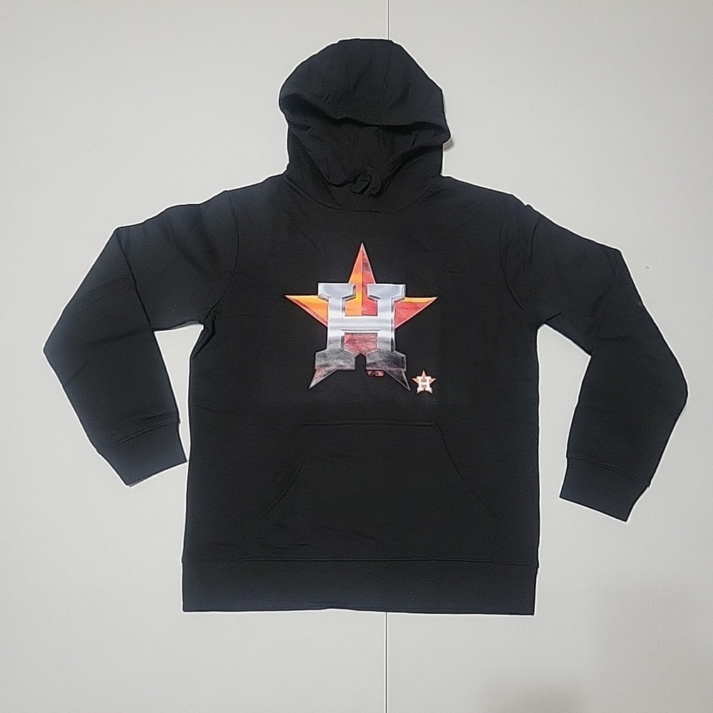 Men's Black Houston Astros Alvarez Mascot Pullover Hoodie Size Medium Fanatics